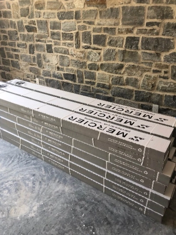 Boîtes de plancher de bois Mercier